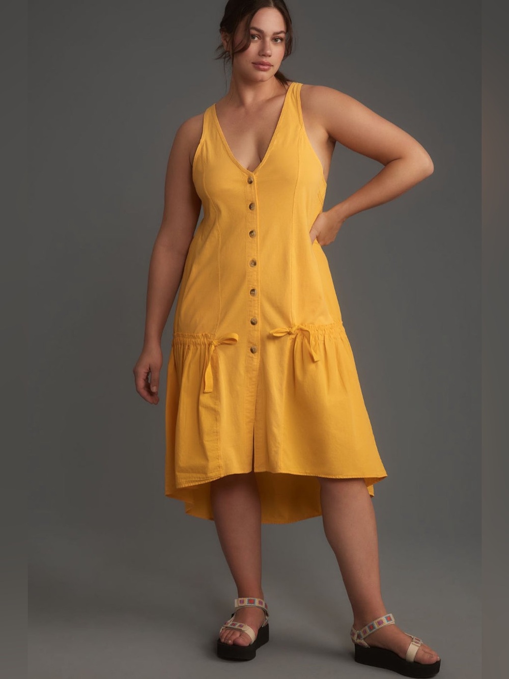 Like New Daily Practice by Anthropologie Museum Midi Dress -Mango size 3X